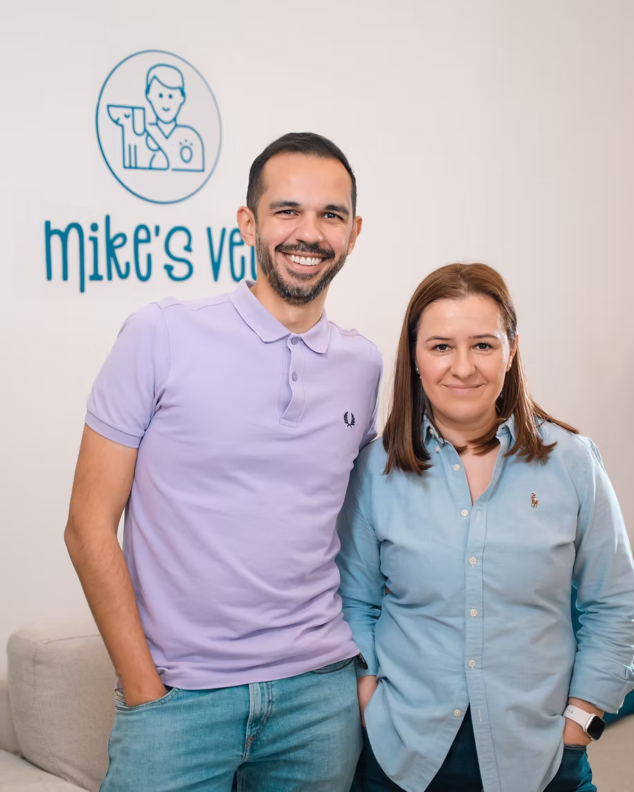 Cami and Mike O'Hara — founders of Mike's Vet